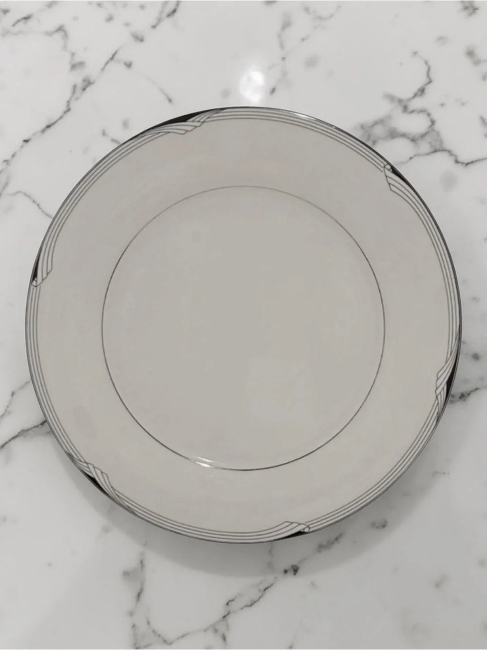 VINTAGE NORITAKE Sterling Cove Serving platter Fine China Round Retired LIKE New